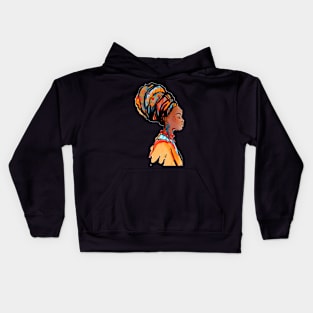 Black Woman Kids Hoodie